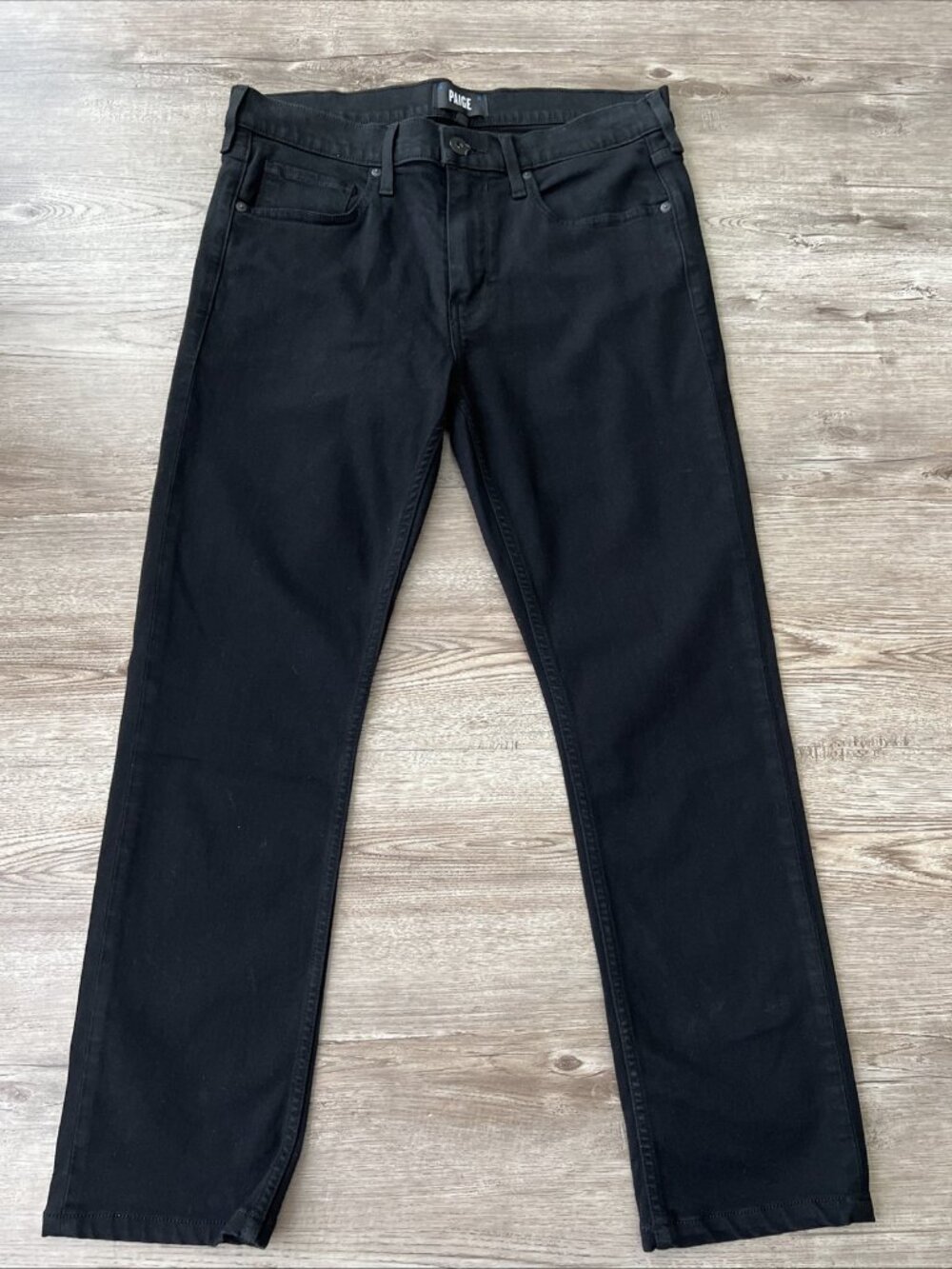 7 For All Mankind Lennox Straight Jeans Mens Actual 32x27 Black Shadow